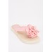 3D Flower Thong Strap Slide Sandals