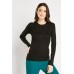 Ribbed Knitted Black Top