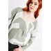 Abstract Art Print Knit Sweater