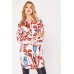 Abstract Art Print Long Line Shirt