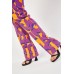 Abstract Print Wide Leg Trousers