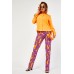 Abstract Print Wide Leg Trousers