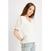 Anglaise Broderie Sleeve Knit Top