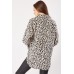 Animal Print Flap Pockets Shirt