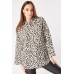 Animal Print Flap Pockets Shirt