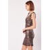 Animal Print Metallic Insert Dress