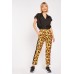 Animal Print Side Striped Trousers