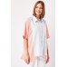 Asymmetric Hem Contrasted Shirt