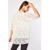 Attached Lace Overlay Top