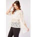 Attached Lace Overlay Top