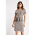 Attached Necklace Peplum Dress