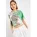 Baroque Print Crop Top