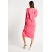 Batwing Sleeve Front Slit Dress