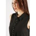 Beaded Sheer Sleeveless Top