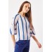 Bell Short Sleeve Striped Top