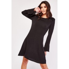 Bell Sleeve Tunic Mini Dress