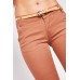 Belted Mid Waist Skinny Trousers