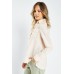 Broderie Insert Mint Linen Blouse