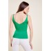 Broderie Trim Ribbed Cami Top