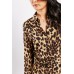 Buckle Belted Leopard Maxi Dress