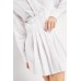 Button Up Pleated Shirt Dress