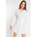 Button Up Pleated Shirt Dress