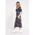 Calico Floral Print Midi Dress