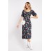 Calico Floral Print Midi Dress