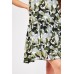 Camouflage Contrast Print Ruffle Dress