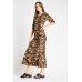 Camouflage Print Maxi Dress