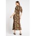 Camouflage Print Maxi Dress