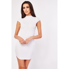 Cap Sleeve Ribbed Mini Dress