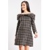 Chain Strap Tweed Dress