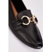 Chain Trim Slip On Loafers