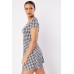 Checked Mini Swing Dress