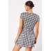 Checked Mini Swing Dress