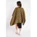 Checkered Woven Poncho