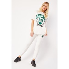 Chicago Print T-Shirt And Joggers Set