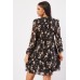 Chiffon Floral Printed Mini Dress