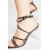 Clear Heel Strappy Sandals