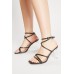 Clear Heel Strappy Sandals