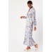 Collared Printed Silky Maxi Dress