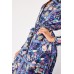 Collared Printed Silky Maxi Dress