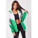 Colour Block Hooded Jacket