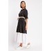 Colour Block Tiered Cotton Dress