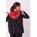 Contrasted Hooded Light Weight Jacket