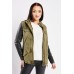 Contrasted Sleeve Casual Jacket