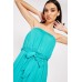 Crochet Trim Dip Hem Bandeau Dress