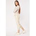 Crop Linen Cargo Trousers