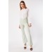 Cross Waist Flared Trousers